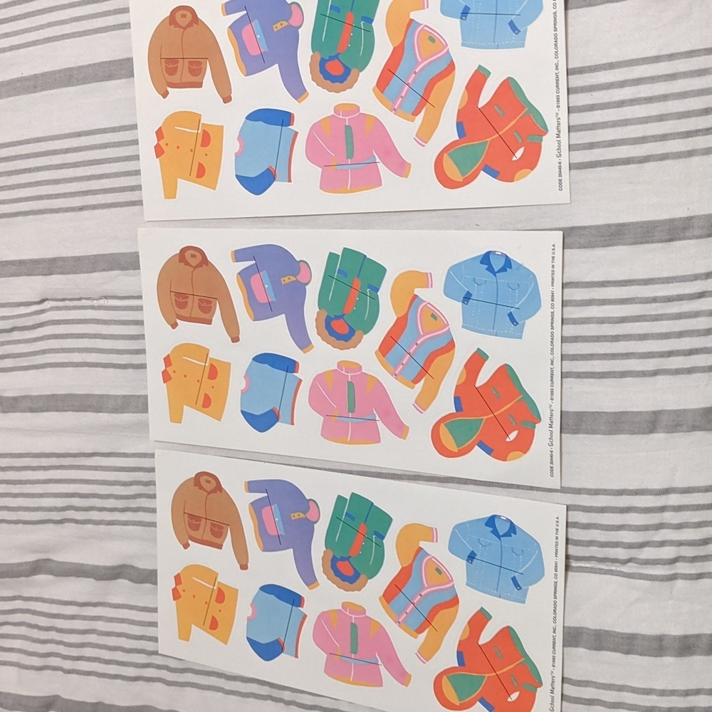 VTG CURRENT School Classroom Labels Stickers Cubby Coat Hooks Name Tags Teachers